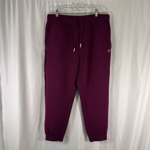 Fielder Bonobos Joggers Men's Large Short Burgundy Pull On Drawstring Pockets